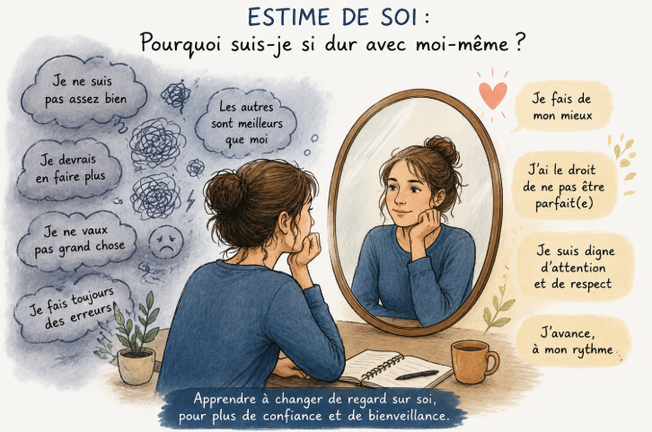 Estime de soi : pourquoi suis-je si dur avec moi-même ?